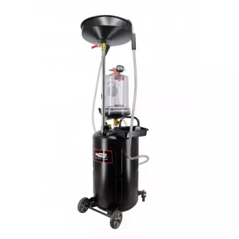 AWTOOLS AW10415BL Manuālais rotējošais eļļas sūknis 200L mucām, 20 L/min, čuguns, teleskopiskā iesūkšanas caurule, 2 inch BSP