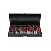 AWTOOLS AW16520 19 daļu HSS urbjmašīnu komplekts metāla kastē, 1-10 mm, DIN 338, metālam, tēraudam, plastmasai, kokam
