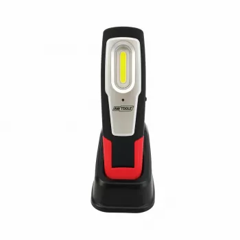 AWTOOLS AW17600 COB LED darba lukturis ar magnētisko pamatni un grozāmo āķi