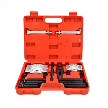 AWTOOLS AW19020 Aklā urbuma gultņu novilcēja komplekts ar slīdošo āmuru, 12-38 mm, 10 daļas