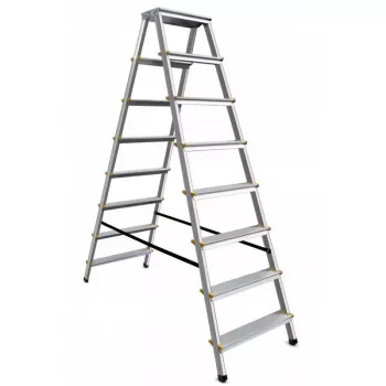 AWTOOLS AW23031 Daudzfunkcionālās saliekamās kāpnes 12 pakāpieni 150 kg Alumīnijs