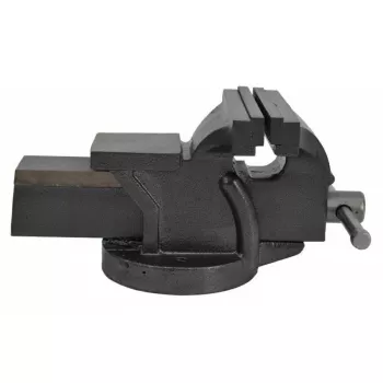 AWTOOLS AW24203 Skrūvspīles ar grozāmu pamatni, 100 mm spīļu platums, čuguns, zila