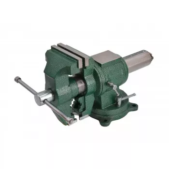 AWTOOLS AW24295 Skrūvspīle 100mm (4 inch) ar grozāmu pamatni, čuguna, smagās slodzes