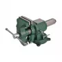 AWTOOLS AW24295 Skrūvspīle 100mm (4 inch) ar grozāmu pamatni, čuguna, smagās slodzes