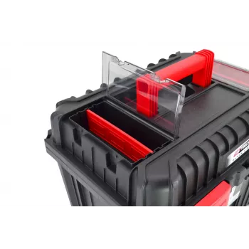 AWTOOLS AW30533BL 12-nodalījumu instrumentu organizatora kaste ar caurspīdīgu vāku, Black