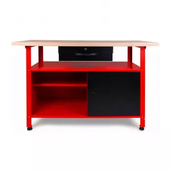 AWTOOLS AW30901 Darbagalds 120x60x85 cm Melns/Sarkans