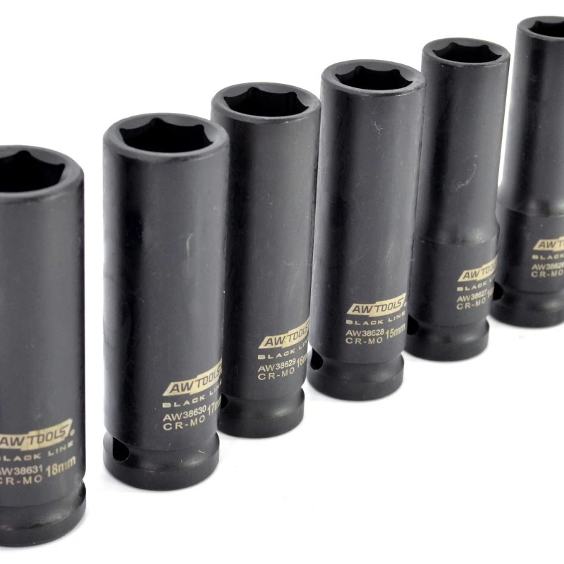 AWTOOLS AW38690BL 172-Daļu Hroma-vanādija Uzgriežņu atslēgu komplekts ar 1/4 collu, 3/8 collu, 1/2 collu piedziņām, 72-zobu sprūdrati, E-Torx, uzgaļiem un formētu futrāli