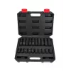 AWTOOLS AW38695BL 95 daļu hromvanādija uzgriežņu atslēgu komplekts ar 1/4 collu, 3/8 collu, 1/2 collu sprūdratiem, uzgriežņu atslēgām, bitiem, uzgriežņu atslēgām un koferi