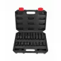 AWTOOLS AW38695BL 95 daļu hromvanādija uzgriežņu atslēgu komplekts ar 1/4 collu, 3/8 collu, 1/2 collu sprūdratiem, uzgriežņu atslēgām, bitiem, uzgriežņu atslēgām un koferi