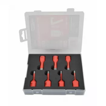AWTOOLS AW47307 7 gabalu HSS spirālurbju komplekts DIN 338 – 2-10mm metāla, koka un plastmasas urbšanai