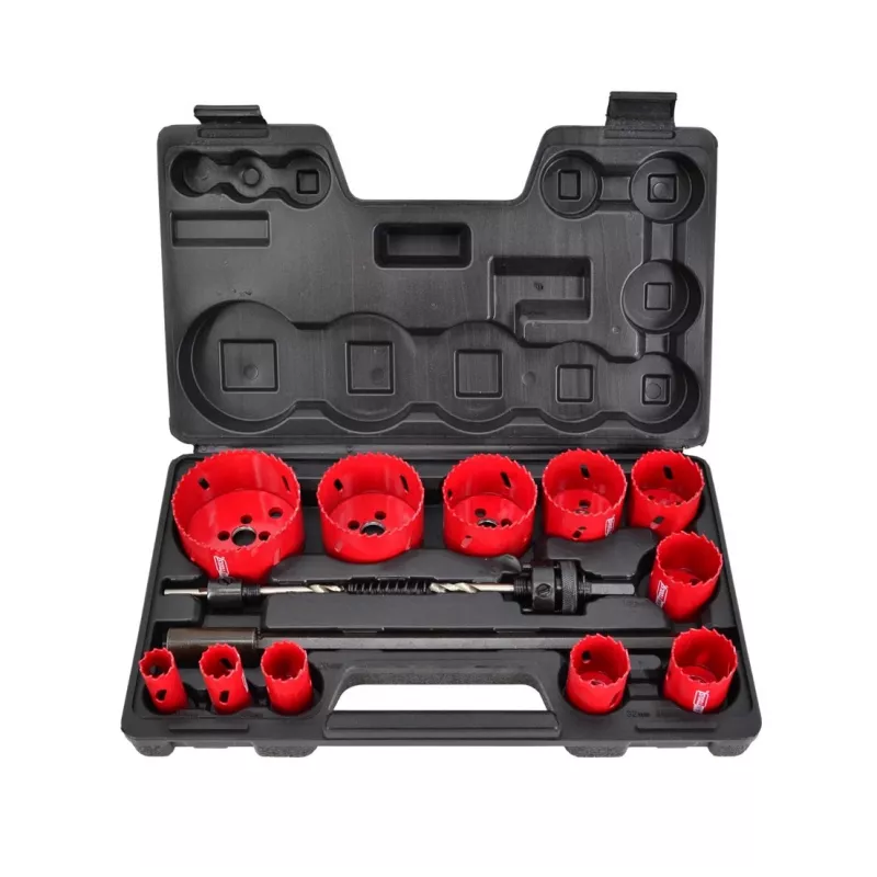 AWTOOLS AW49661 bimetāla caurumu zāģis 60 mm ar mainīga soļa zobiem metālam, kokam, plastmasai, ģipškartonam un sausajam apmetumam