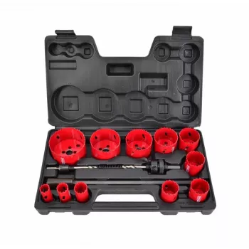 AWTOOLS AW49661 bimetāla caurumu zāģis 60 mm ar mainīga soļa zobiem metālam, kokam, plastmasai, ģipškartonam un sausajam apmetumam