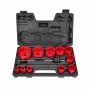 AWTOOLS AW49661 bimetāla caurumu zāģis 60 mm ar mainīga soļa zobiem metālam, kokam, plastmasai, ģipškartonam un sausajam apmetumam