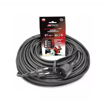 AWTOOLS AW70238 25m kabeļa spole ar 4 Schuko rozetēm, termoaizsardzība, IP20