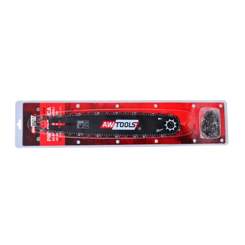 AWTOOLS AW80155 14 collu pus-kalts ķēdes zāģa ķēde, 3/8 collu solis, 1.3mm biezums, 52 piedziņas posmi