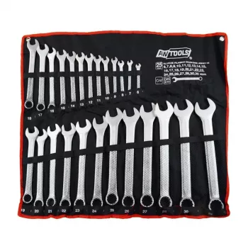 AWTOOLS Kombinēto uzgriežņu atslēgu komplekts 25 gab. 6mm-32mm