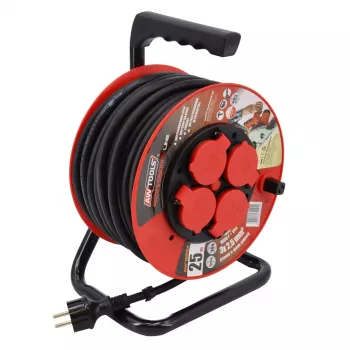 AWTOOLS pagarinātāja kabeļa spole Professional 30m 3x1.5mm 16A/3680W IP44