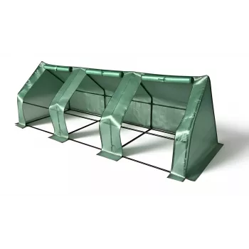 AWTOOLS Mini folijas tuneļa siltumnīca 295x95x95cm cinkota tērauda rāmis ar UV izturīgu PE pārklājumu