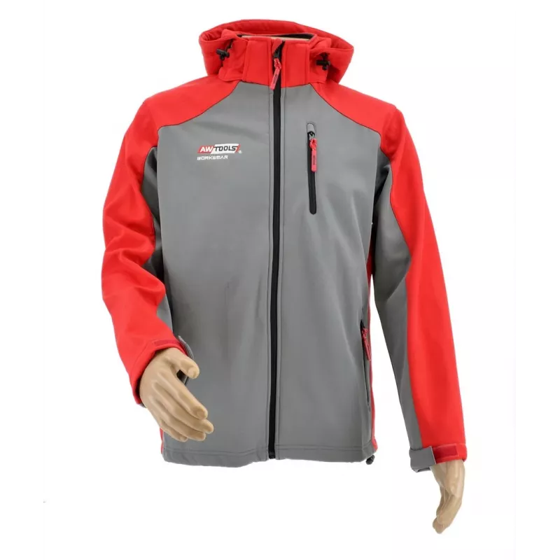 AWTOOLS Softshell jaka džemperis T4 Red-Grey L