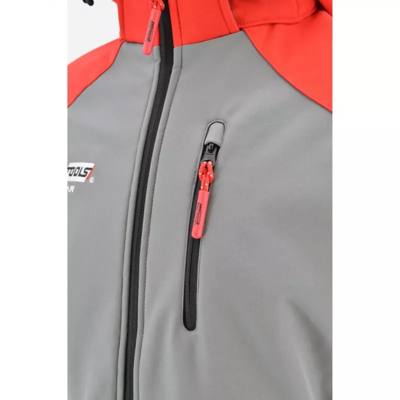 AWTOOLS Softshell jaka džemperis T4 Red-Grey L