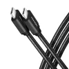AXAGON BUCM-CM15AB USB-C uz USB-C 2.0 kabelis, 1,5m, PD 60W, 3A, pīts - Melns
