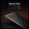 AXAGON HMC-KB-CRL USB-C tastatūra ar 9-in-1 centrmezglu, HDMI 4K, PD 100W, Gigabit Ethernet, karšu lasītāju, melna