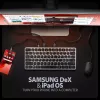 AXAGON HMC-KB-US USB-C tastatūra ar 9-in-1 centrmezglu, US QWERTY, 4K HDMI, Gigabit LAN, karšu lasītājs, 0,6 m
