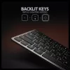 AXAGON HMC-KB-US USB-C tastatūra ar 9-in-1 centrmezglu, US QWERTY, 4K HDMI, Gigabit LAN, karšu lasītājs, 0,6 m