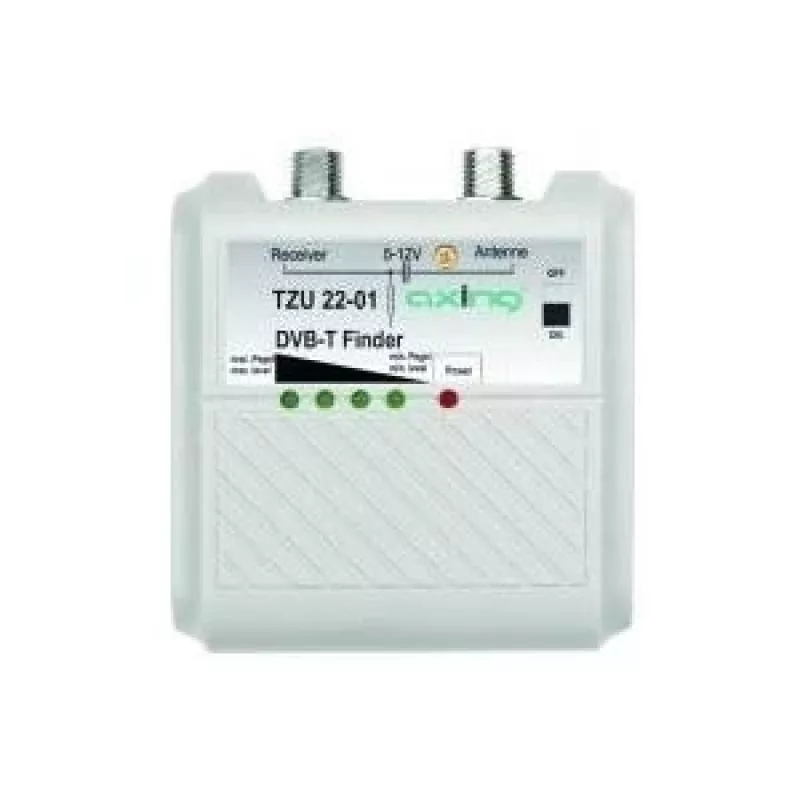 Axing TZU 22-01 2 virzienu F tipa signāla sadalītājs/apvienotājs 5-2400 MHz pelēks