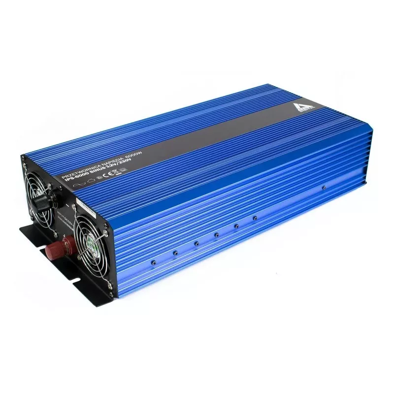 AZO Digital 12 VDC / 230 VAC tīra sinusa viļņa pārveidotājs SINUS IPS-6000S 6000W
