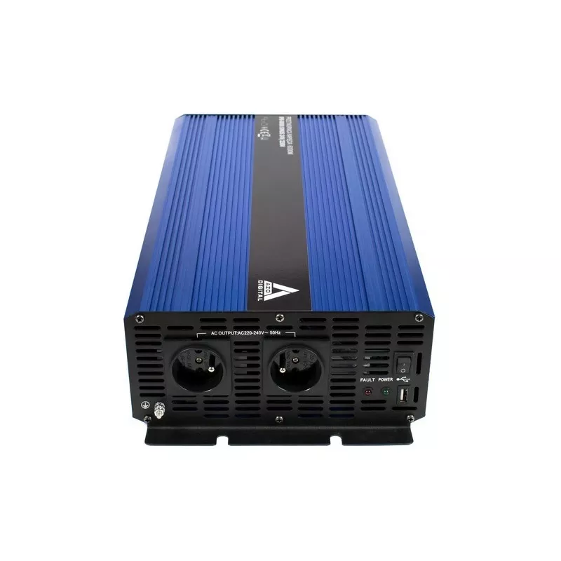AZO Digital 24V līdzstrāvas uz 230V maiņstrāvas tīrā sinusa viļņa invertors 6000W IPS-6000S