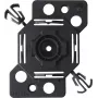 Bachmann 375.542 vienvietīga 50x50 mm ierīces montāžas plate, melna