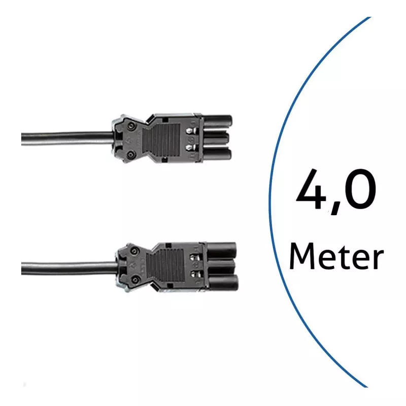 BACHMANN GST18i3 pagarinātājvads 4m Melns