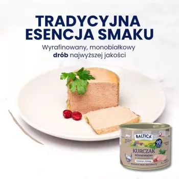 BALTICA Smaki Regionów pieaugušo kaķu barība ar vistu 400g