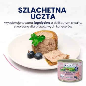 Baltica Smaki Regionów Pieaugušo kaķu barība ar jēru, 400g kārba