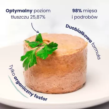 BALTICA Smaki Regionów pieaugušo kaķu mitrā barība ar tītaru un trusi 185g bundža