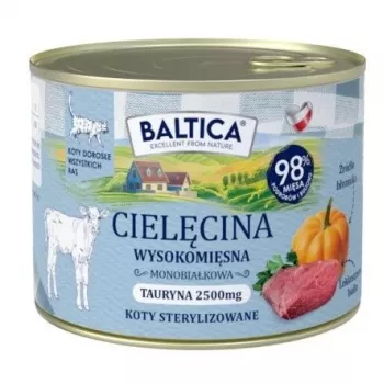 BALTICA Smaki Regionów teļa gaļas mitrā kaķu barība - 185g