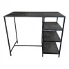 BAR TABLE GABE BLACK/BLACK 100X120X60CM