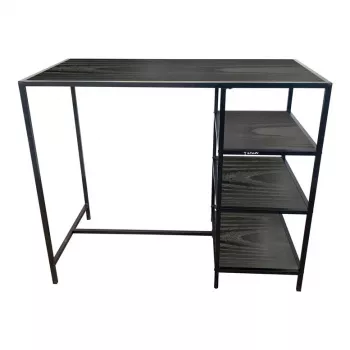 BAR TABLE GABE BLACK/BLACK 100X120X60CM