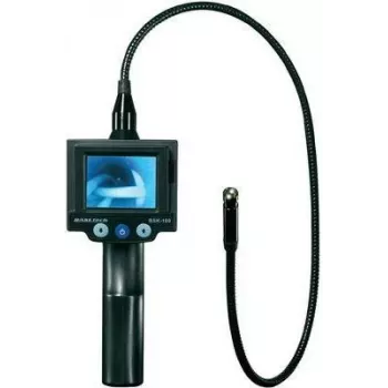 Basetech BSK-100 endoskopijas pārbaudes kamera ar 9,8 mm zondi, 59 cm kabeli, 2,31 collu TFT displeju, IP67 ūdensizturīga, LED apgaismojums