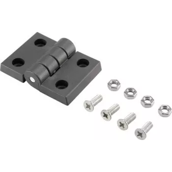 Basetech plastmasas eņģe 70x50x10 mm melna 1 gab. (BT-1697229)