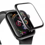 Baseus 0,23 mm izliekta ekrāna rūdīta stikla aizsargs Apple Watch 38 mm melns (SGAPWA4-C01)