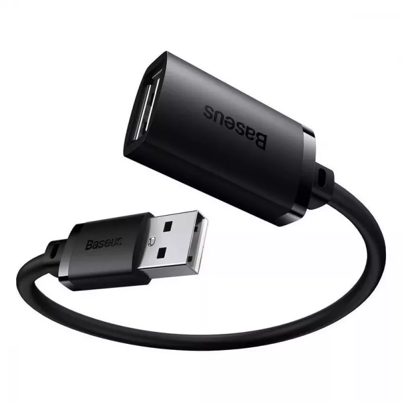 Baseus AirJoy Series USB 2.0 pagarinātājkabelis 1,5 m melns