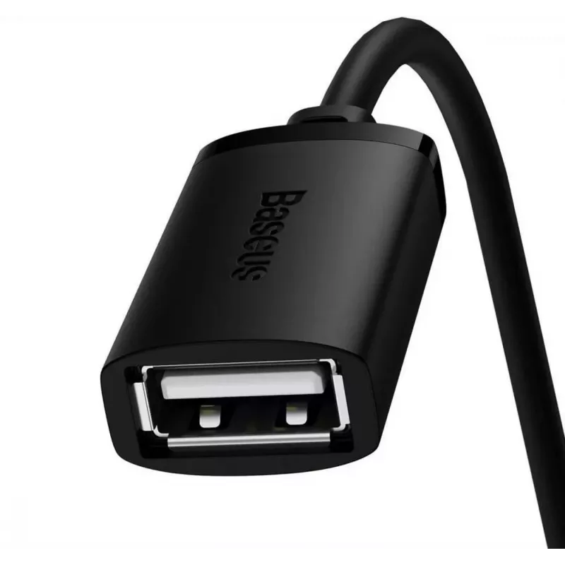 Baseus AirJoy Series USB 2.0 pagarinātājkabelis 1,5 m melns