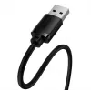 Baseus AirJoy Series USB 2.0 pagarinātājkabelis 1,5 m melns