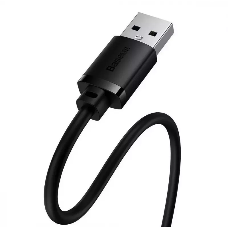 Baseus AirJoy Series USB 2.0 pagarinātājkabelis 1,5 m melns