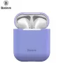 Baseus Apple Silica Series Ultra-plāns silikona aizsargmaciņš AirPods 1 / 2 Violet