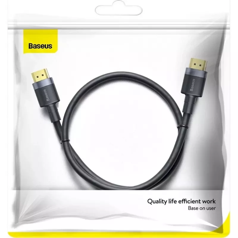 Baseus Cafule HDMI 2.0 kabelis 1m M/M Melns