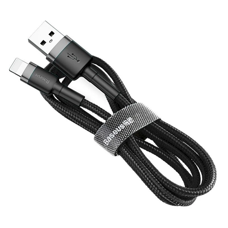 Baseus Cafule Lightning kabelis 2A 3m Zelts/Melns (CALKLF-RV1)