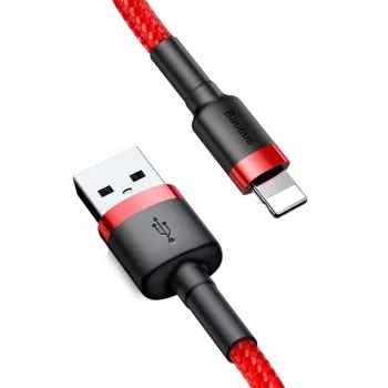 Baseus Cafule Lightning kabelis 2A 3m Sarkans/Melns (CALKLF-R09)